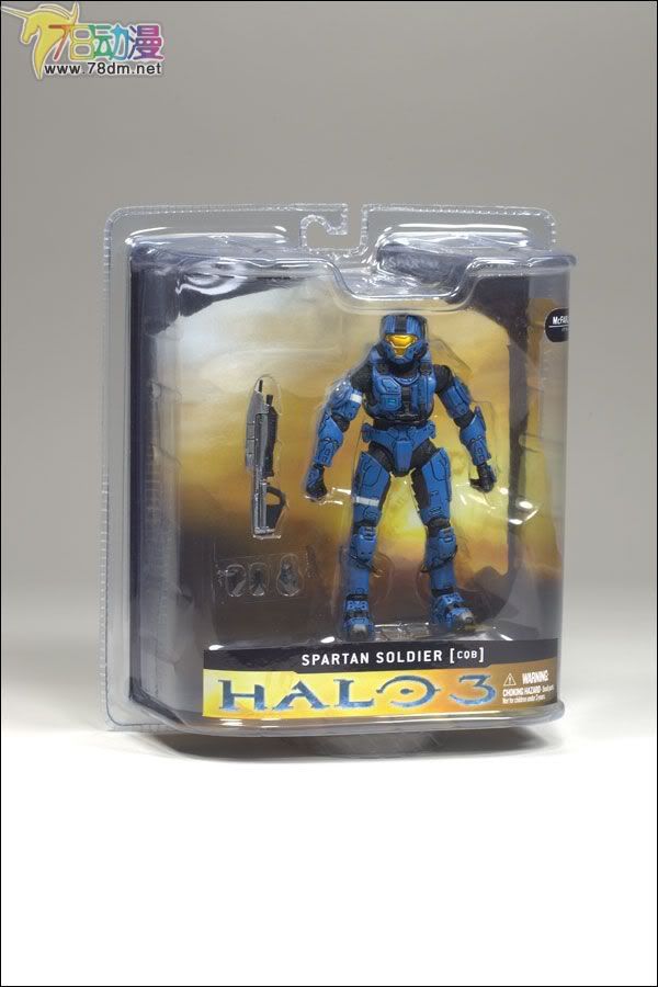 麦克法兰系列玩具 游戏与动画系列 光环3 第一代 多人连线 SPARTAN C.Q.B. (BLUE)