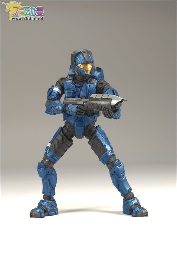 麦克法兰系列玩具 游戏与动画系列 光环3 第一代 多人连线 SPARTAN C.Q.B. (BLUE)