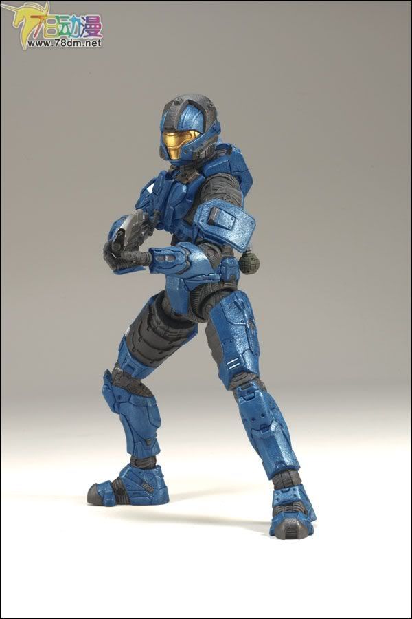 麦克法兰系列玩具 游戏与动画系列 光环3 第一代 多人连线 SPARTAN C.Q.B. (BLUE)