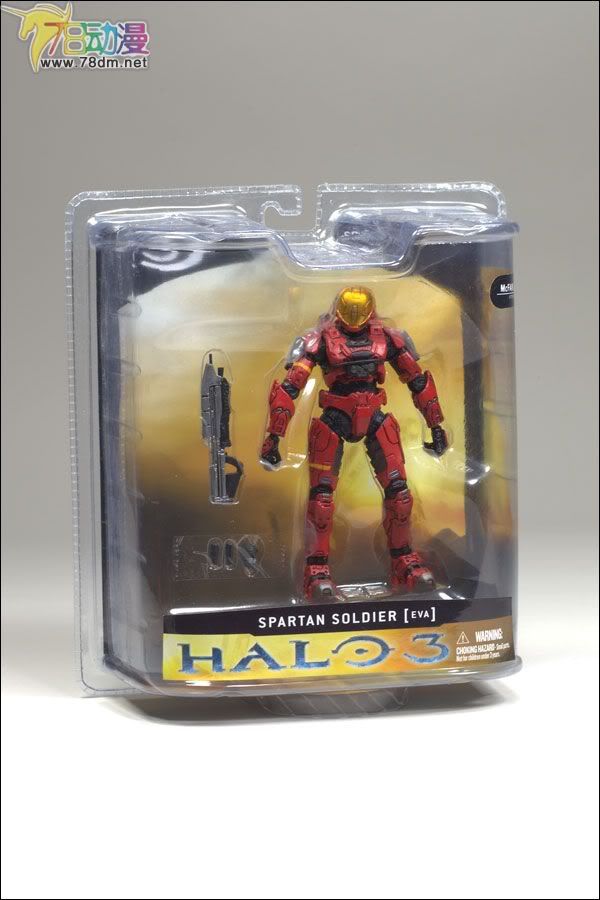 麦克法兰系列玩具 游戏与动画系列 光环3 第一代 多人连线 SPARTAN E.V.A. (RED)