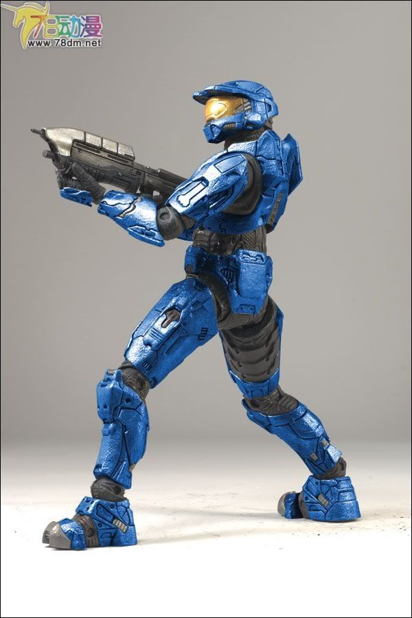 麦克法兰系列玩具 游戏与动画系列 光环3 第一代 多人连线 SPARTAN MARK VI (BLUE)