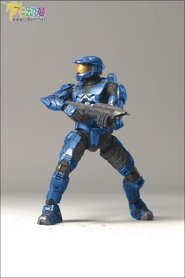 麦克法兰系列玩具 游戏与动画系列 光环3 第一代 多人连线 SPARTAN MARK VI (BLUE)