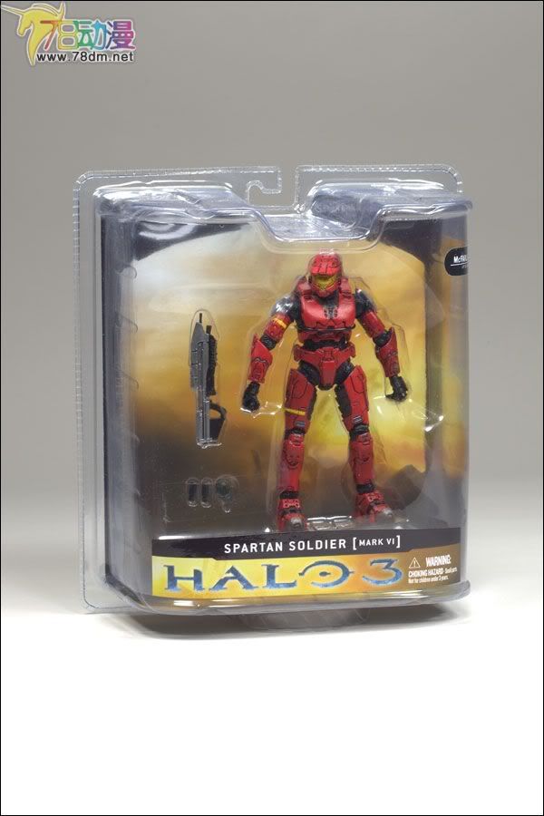 麦克法兰系列玩具 游戏与动画系列 光环3 第一代 多人连线 SPARTAN MARK VI (RED)