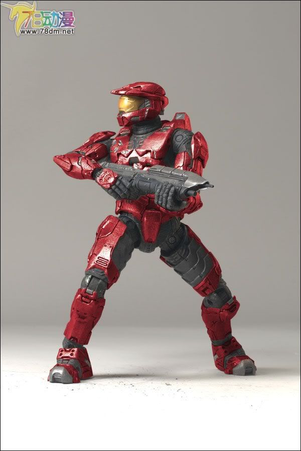 麦克法兰系列玩具 游戏与动画系列 光环3 第一代 多人连线 SPARTAN MARK VI (RED)
