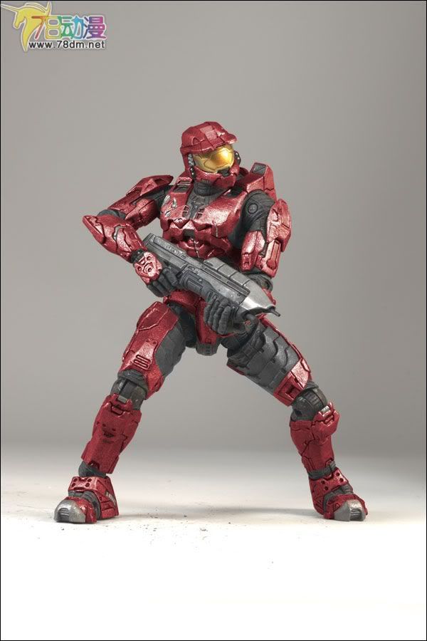 麦克法兰系列玩具 游戏与动画系列 光环3 第一代 多人连线 SPARTAN MARK VI (RED)