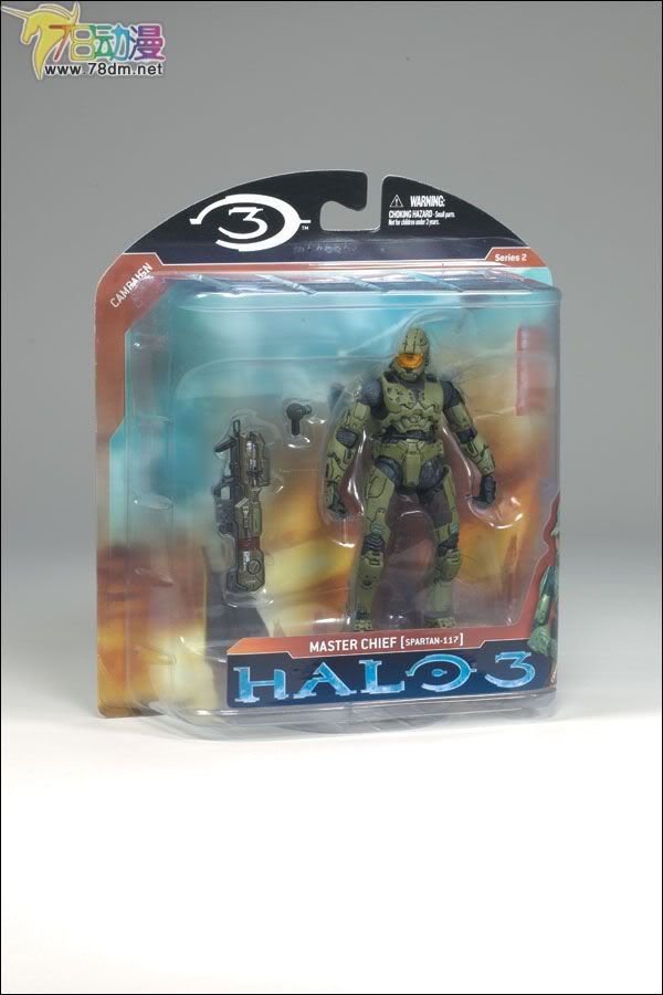 麦克法兰系列玩具 游戏与动画系列 光环3 第二代 战役 MASTER CHIEF 2