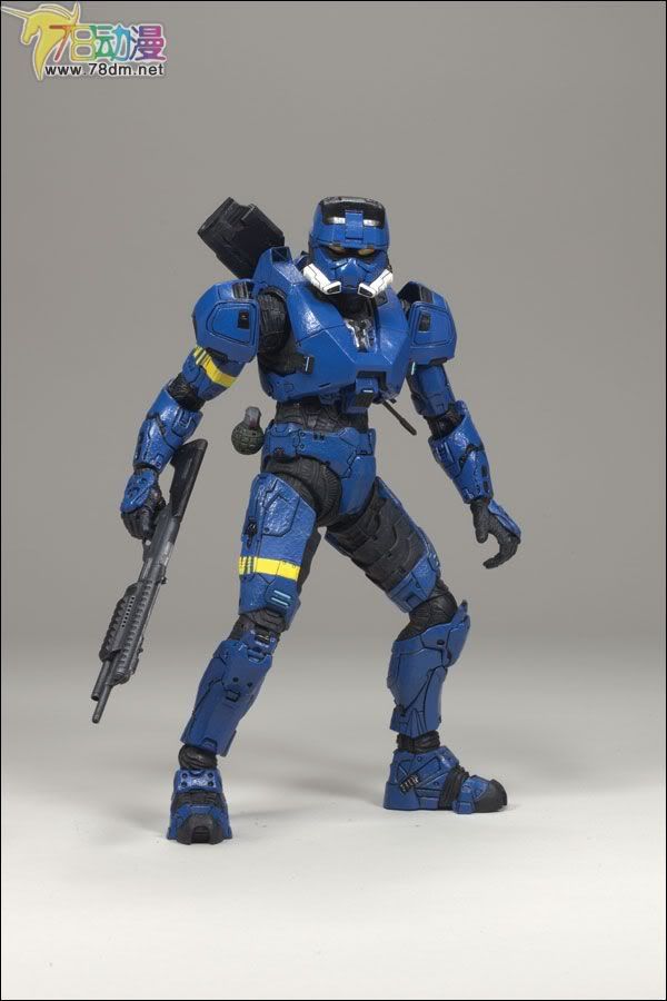 麦克法兰系列玩具 游戏与动画系列 光环3 第二代 多人连线 SPARTAN EOD (BLUE)