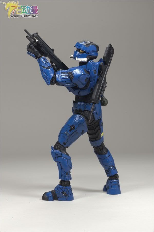 麦克法兰系列玩具 游戏与动画系列 光环3 第二代 多人连线 SPARTAN EOD (BLUE)
