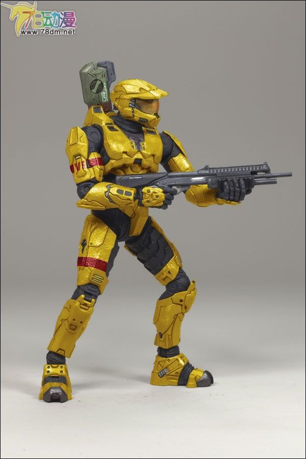 麦克法兰系列玩具 游戏与动画系列 光环3 第二代 多人连线 SPARTAN MARK VI (GOLD)
