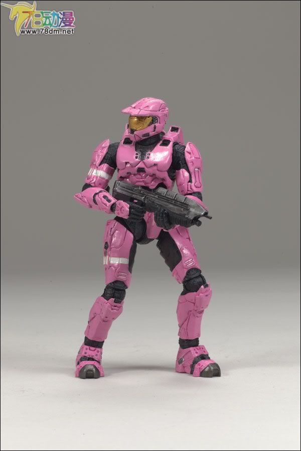 麦克法兰系列玩具 游戏与动画系列 光环3 第二代 多人连线 SPARTAN MARK VI (PINK)