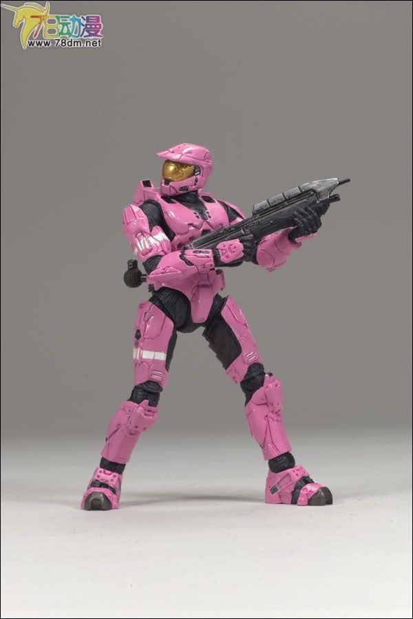 麦克法兰系列玩具 游戏与动画系列 光环3 第二代 多人连线 SPARTAN MARK VI (PINK)