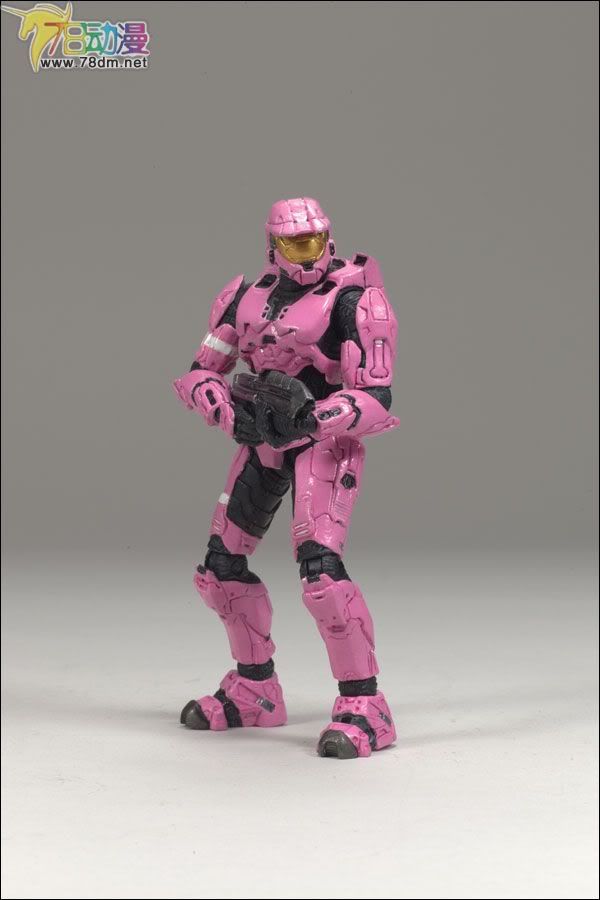 麦克法兰系列玩具 游戏与动画系列 光环3 第二代 多人连线 SPARTAN MARK VI (PINK)