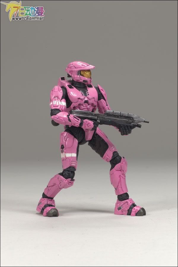 麦克法兰系列玩具 游戏与动画系列 光环3 第二代 多人连线 SPARTAN MARK VI (PINK)