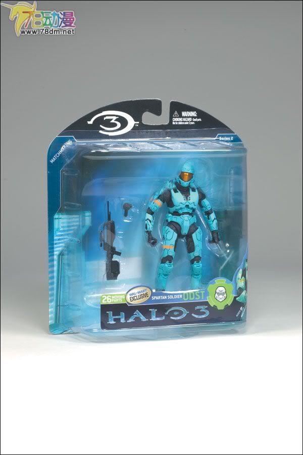 麦克法兰系列玩具 游戏与动画系列 光环3 第二代 多人连线 SPARTAN ODST (CYAN)