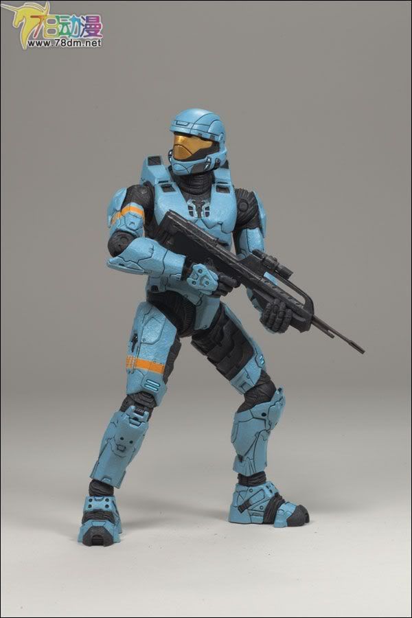 麦克法兰系列玩具 游戏与动画系列 光环3 第二代 多人连线 SPARTAN ODST (CYAN)