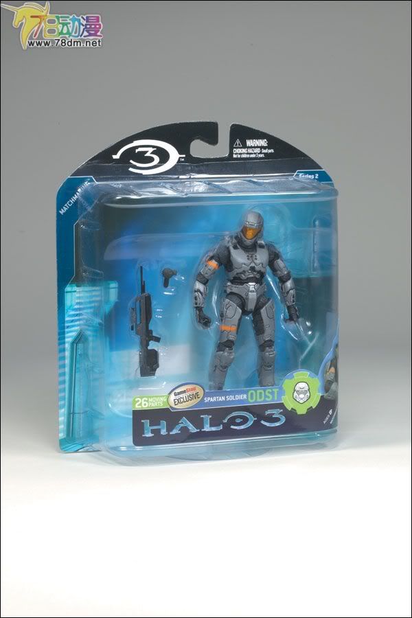 麦克法兰系列玩具 游戏与动画系列 光环3 第二代 多人连线 SPARTAN ODST (STEEL)