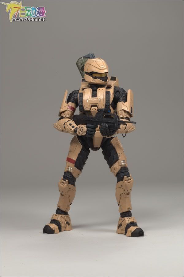 麦克法兰系列玩具 游戏与动画系列 光环3 第二代 多人连线 SPARTAN SCOUT (TAN)
