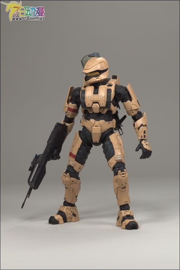 麦克法兰系列玩具 游戏与动画系列 光环3 第二代 多人连线 SPARTAN SCOUT (TAN)