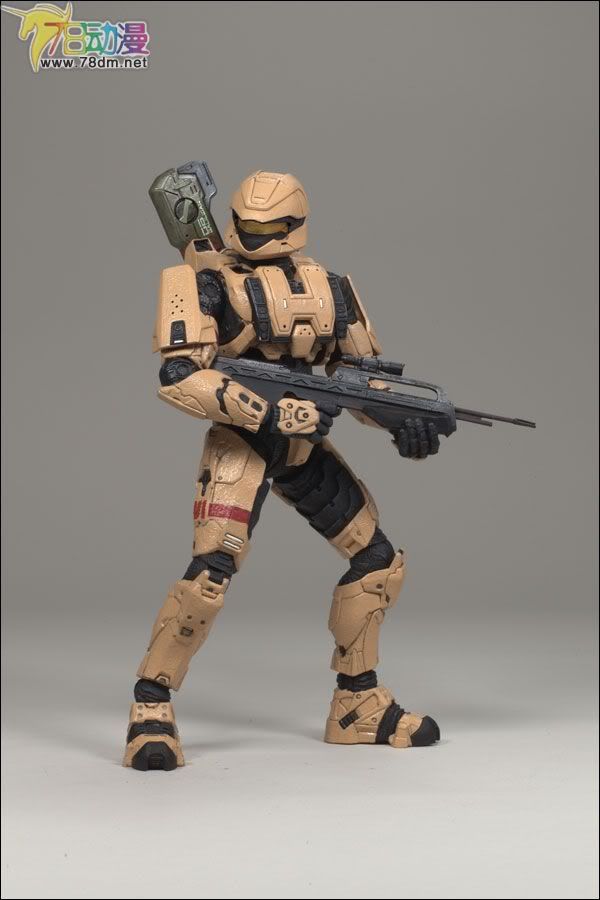 麦克法兰系列玩具 游戏与动画系列 光环3 第二代 多人连线 SPARTAN SCOUT (TAN)