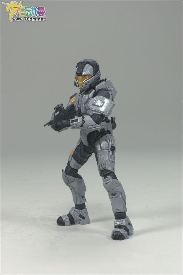 麦克法兰系列玩具 游戏与动画系列 光环3 第三代 多人连线 SPARTAN SOLDIER CQB (Silver)