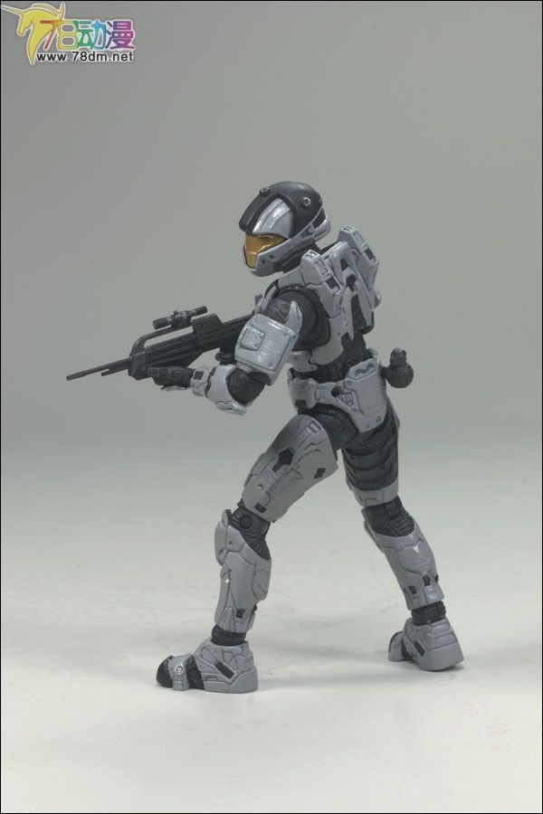 麦克法兰系列玩具 游戏与动画系列 光环3 第三代 多人连线 SPARTAN SOLDIER CQB (Silver)