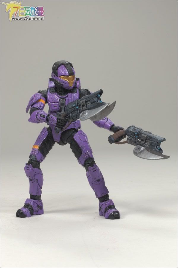 麦克法兰系列玩具 游戏与动画系列 光环3 第三代 多人连线 SPARTAN SOLDIER C.Q.B. (VIOLET)