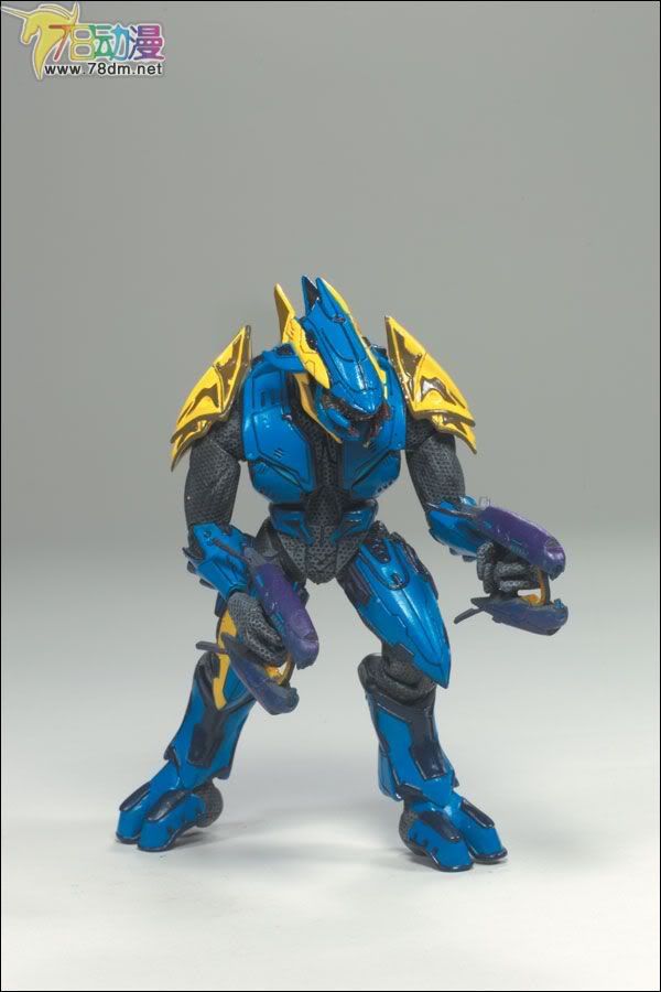 麦克法兰系列玩具 游戏与动画系列 光环3 第三代 多人连线 ELITE COMBAT (Blue/Yellow)