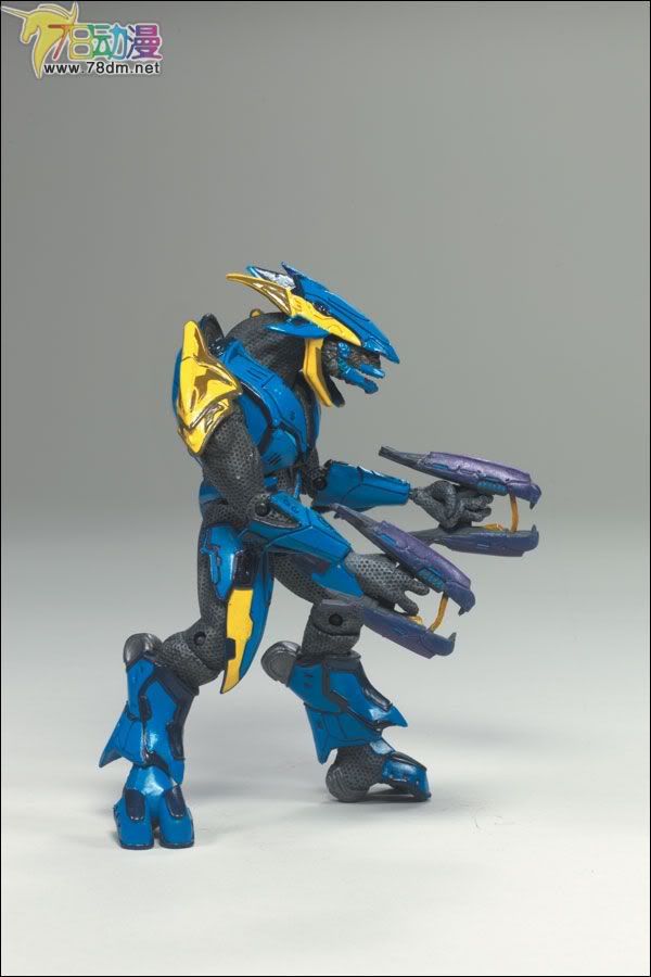 麦克法兰系列玩具 游戏与动画系列 光环3 第三代 多人连线 ELITE COMBAT (Blue/Yellow)
