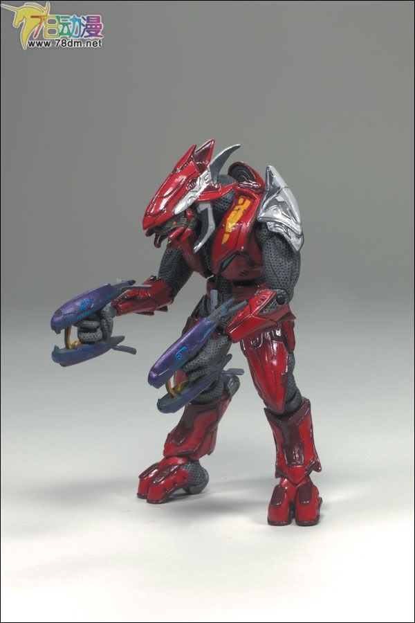 麦克法兰系列玩具 游戏与动画系列 光环3 第三代 多人连线 ELITE COMBAT (Red/Silver)