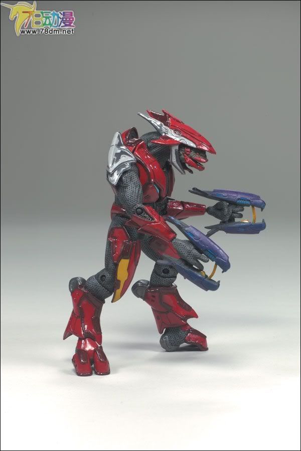 麦克法兰系列玩具 游戏与动画系列 光环3 第三代 多人连线 ELITE COMBAT (Red/Silver)