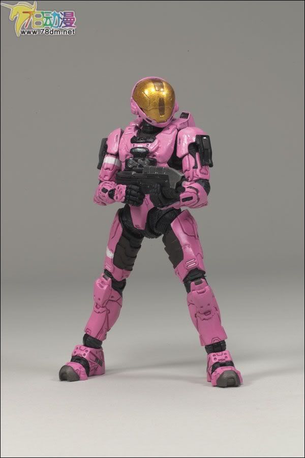 麦克法兰系列玩具 游戏与动画系列 光环3 第三代 多人连线 SPARTAN SOLDIER E.V.A. (PINK)