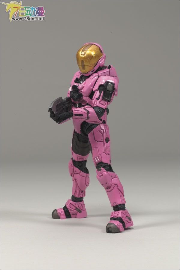 麦克法兰系列玩具 游戏与动画系列 光环3 第三代 多人连线 SPARTAN SOLDIER E.V.A. (PINK)