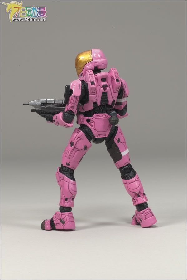 麦克法兰系列玩具 游戏与动画系列 光环3 第三代 多人连线 SPARTAN SOLDIER E.V.A. (PINK)