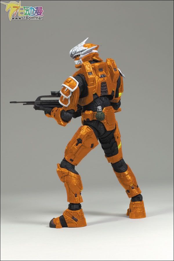 麦克法兰系列玩具 游戏与动画系列 光环3 第三代 多人连线 SPARTAN SOLDIER HAYABUSA (ORANGE)