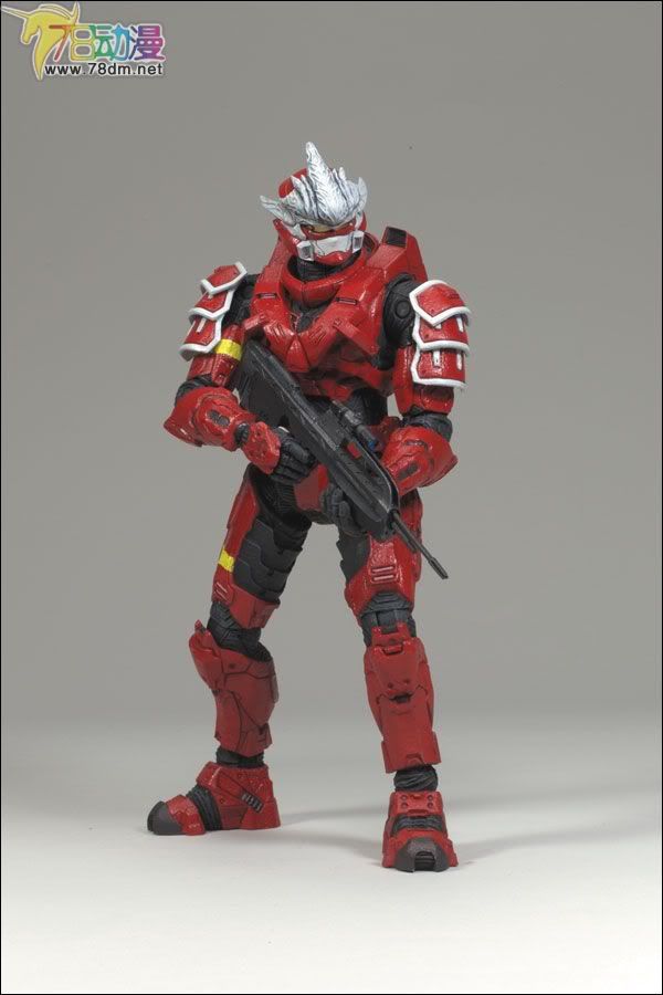 麦克法兰系列玩具 游戏与动画系列 光环3 第三代 多人连线 SPARTAN SOLDIER HAYABUSA (RED)