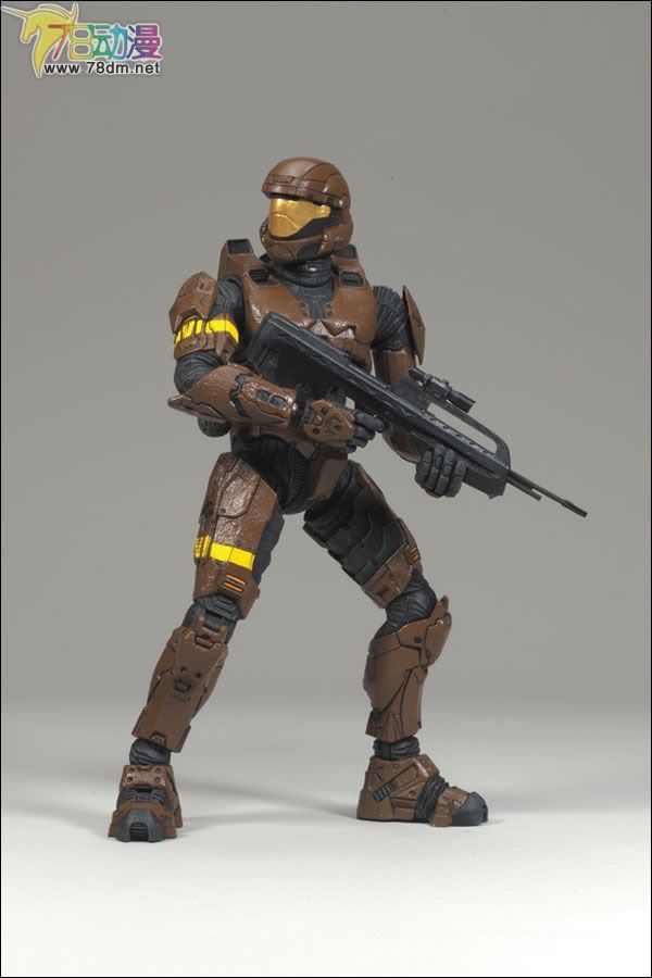 麦克法兰系列玩具 游戏与动画系列 光环3 第三代 多人连线 SPARTAN SOLDIER ODST (BROWN)