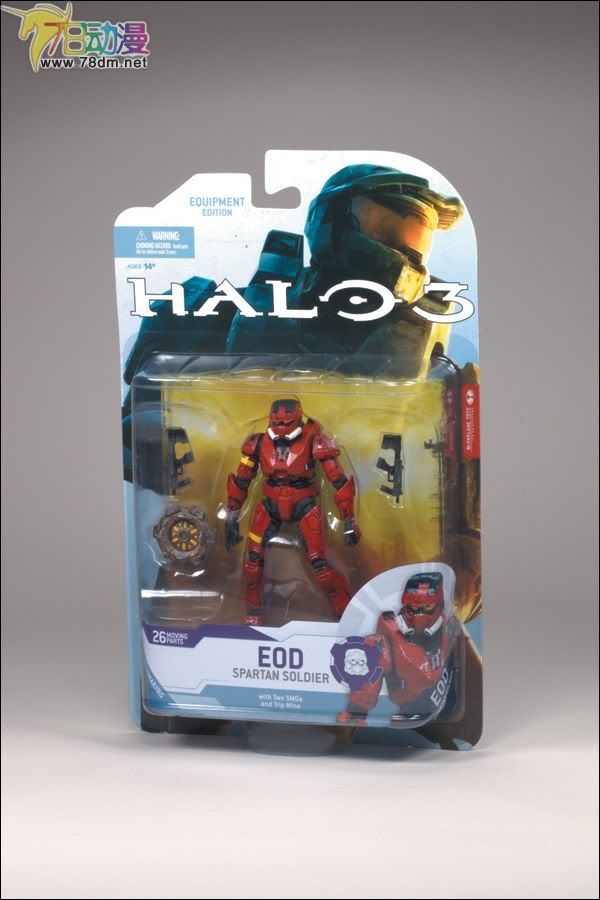 麦克法兰系列玩具 游戏与动画系列 光环2009装备版第一弹 SPARTAN SOLDIER EOD (RED)