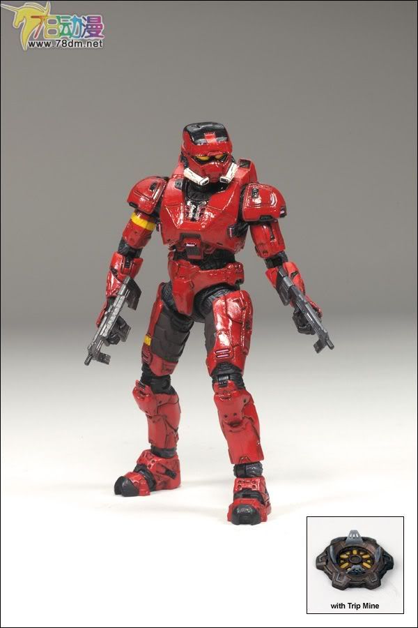 麦克法兰系列玩具 游戏与动画系列 光环2009装备版第一弹 SPARTAN SOLDIER EOD (RED)