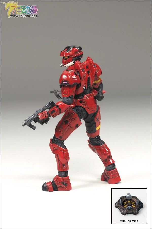 麦克法兰系列玩具 游戏与动画系列 光环2009装备版第一弹 SPARTAN SOLDIER EOD (RED)