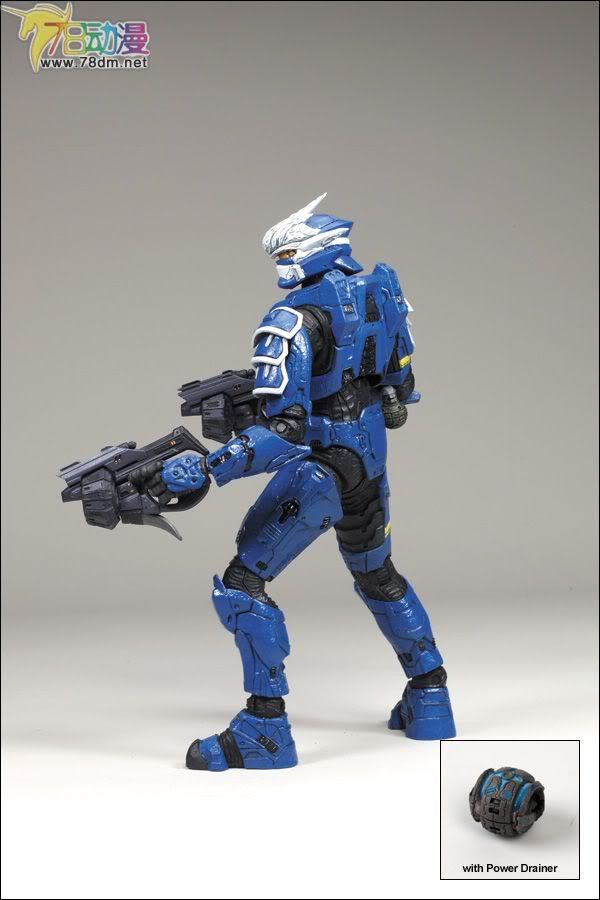 麦克法兰系列玩具 游戏与动画系列 光环2009装备版第一弹 SPARTAN SOLDIER HAYABUSA (BLUE)