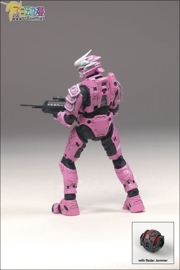麦克法兰系列玩具 游戏与动画系列 光环2009装备版第一弹 SPARTAN SOLDIER HAYABUSA (PINK)