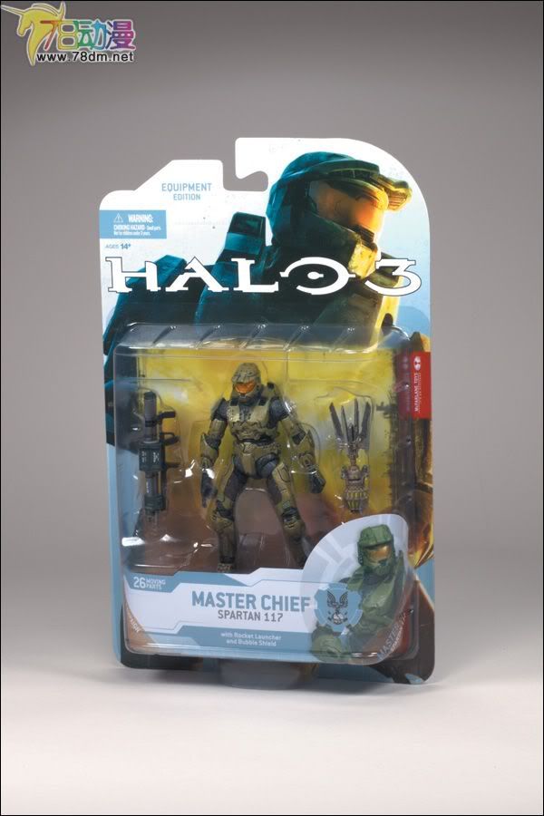 麦克法兰系列玩具 游戏与动画系列 光环2009装备版第一弹 MASTER CHIEF