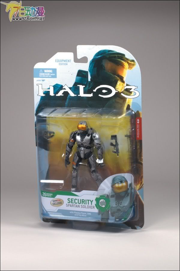 麦克法兰系列玩具 游戏与动画系列 光环2009装备版第一弹 SPARTAN SOLDIER SECURITY (STEEL)