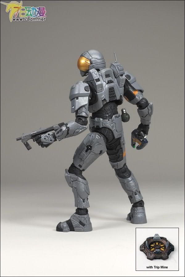 麦克法兰系列玩具 游戏与动画系列 光环2009装备版第一弹 SPARTAN SOLDIER SECURITY (STEEL)