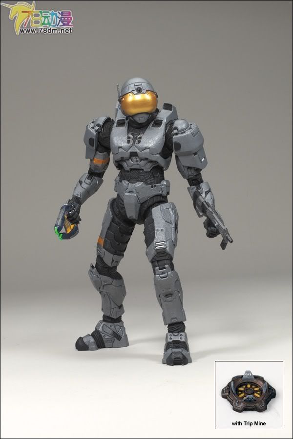 麦克法兰系列玩具 游戏与动画系列 光环2009装备版第一弹 SPARTAN SOLDIER SECURITY (STEEL)