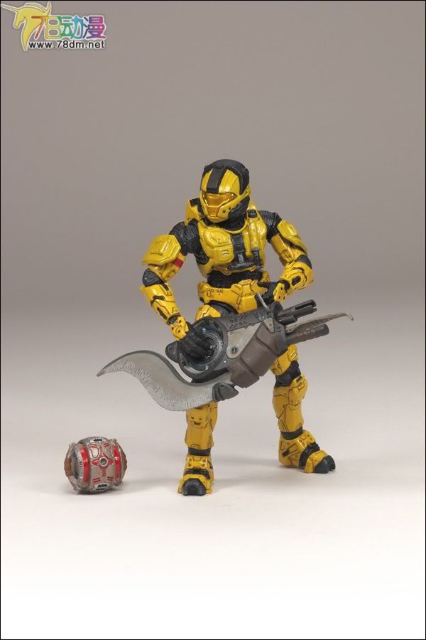 麦克法兰系列玩具 游戏与动画系列 光环2009装备版第2弹 SPARTAN SOLDIER CQB (GOLD)