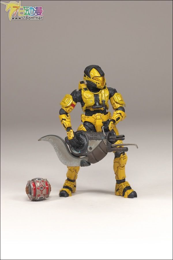 麦克法兰系列玩具 游戏与动画系列 光环2009装备版第2弹 SPARTAN SOLDIER CQB (GOLD)