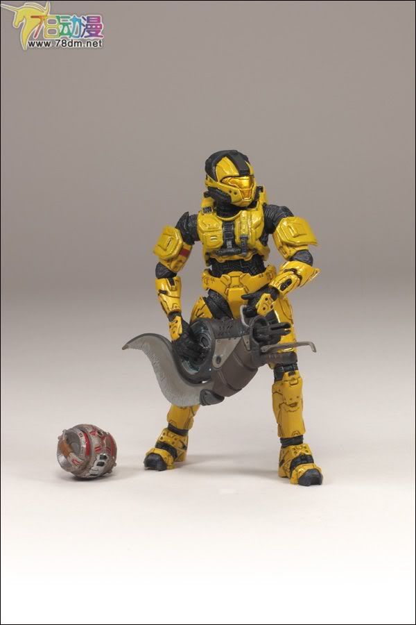 麦克法兰系列玩具 游戏与动画系列 光环2009装备版第2弹 SPARTAN SOLDIER CQB (GOLD)