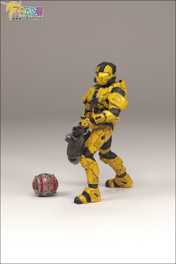 麦克法兰系列玩具 游戏与动画系列 光环2009装备版第2弹 SPARTAN SOLDIER CQB (GOLD)