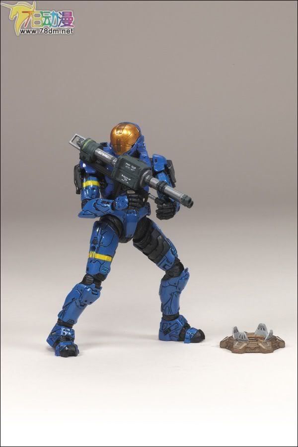 麦克法兰系列玩具 游戏与动画系列 光环2009装备版第2弹 SPARTAN SOLDIER EVA (BLUE)